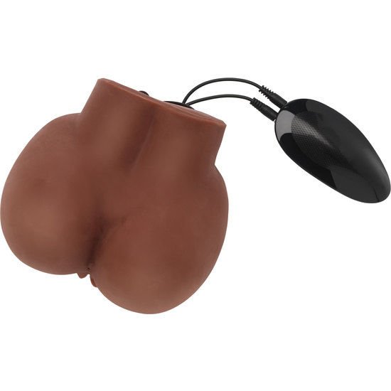 ACT - BIG ASS MASTURBATORE REALISTICO CON VIBRATORE MARRONE - immagine 3