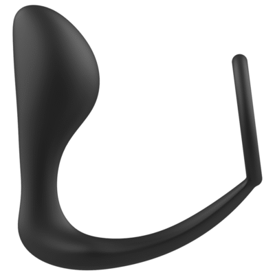 addicted toys plug anale con anello in silicone nero 1