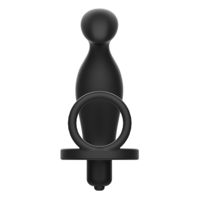 addicted toys plug anale con anello in silicone nero 12 cm 1