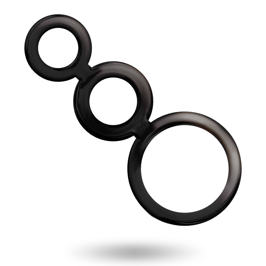 ADDICTED TOYS - SET DI ANELLI PER PENE - FUMO - immagine 3