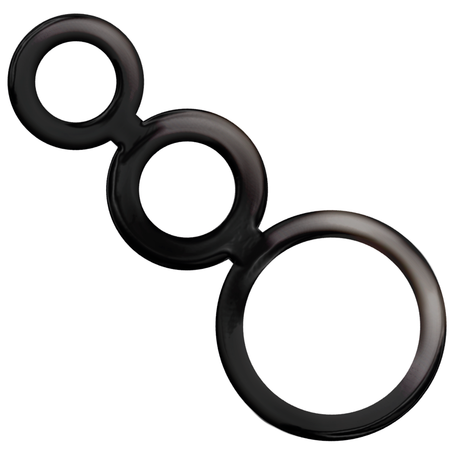 ADDICTED TOYS - SET DI ANELLI PER PENE - FUMO - immagine 2