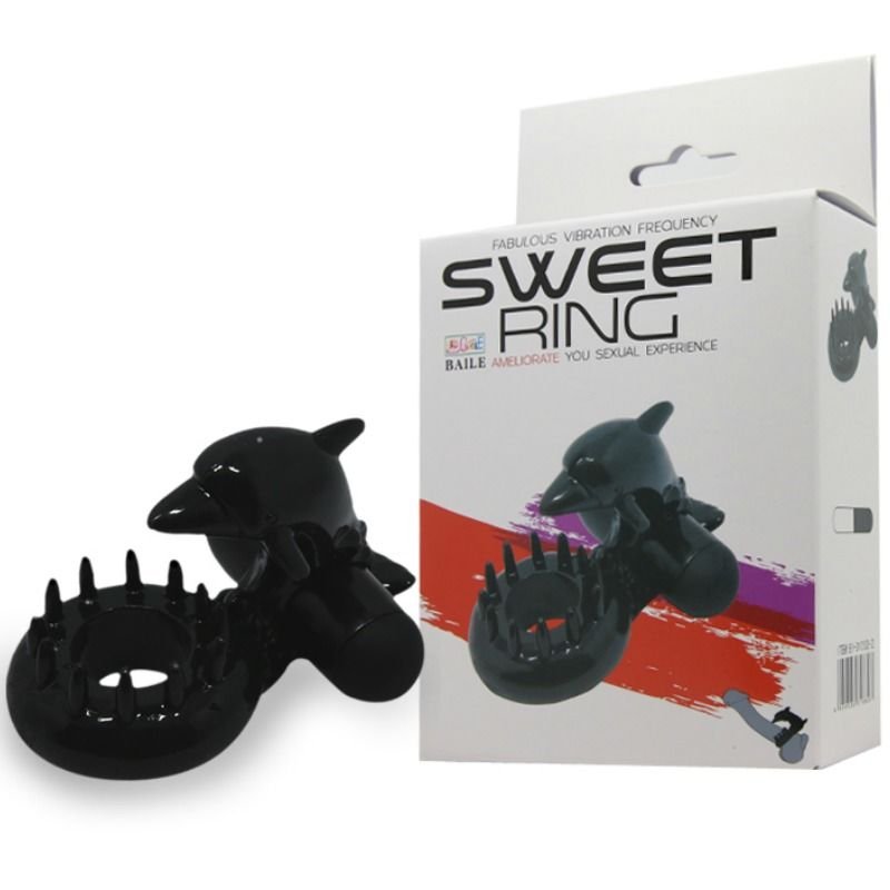 BAILE - ANELLO SWEET ANELLO CON STIMOLATORE CLITORIDE DELFIN - immagine 8