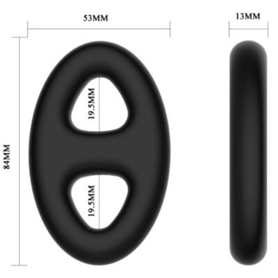crazy bull anello doppio in silicone super morbido 1