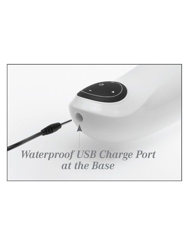 EXTREME TOYZ - PDX MEGA BATOR USB MASTURBATORE MASCHIO VAGINA BIANCO - immagine 10