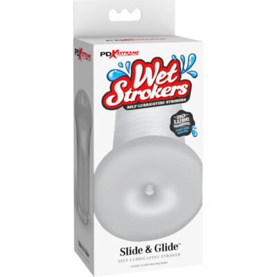 fetish fantasy extreme masturbador maschile in silicone trasparente slide glide 1