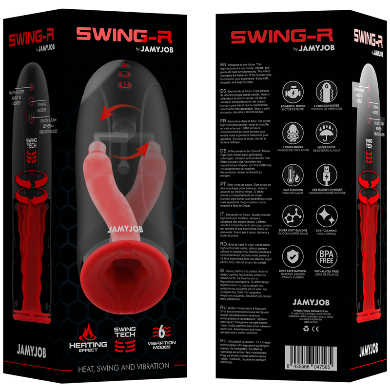 JAMYJOB - EFFETTO RISCALDANTE SWING-R, SWING TECH E MASTURBATORE VIBRANTE - immagine 7