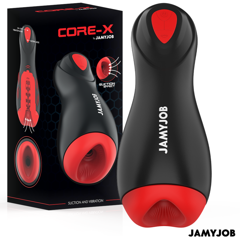 JAMYJOB - MASTURBATORE AUTOMATICO CORE-X 5 MODALITà€ ONDE E VIBRAZIONI STIMOLANTI