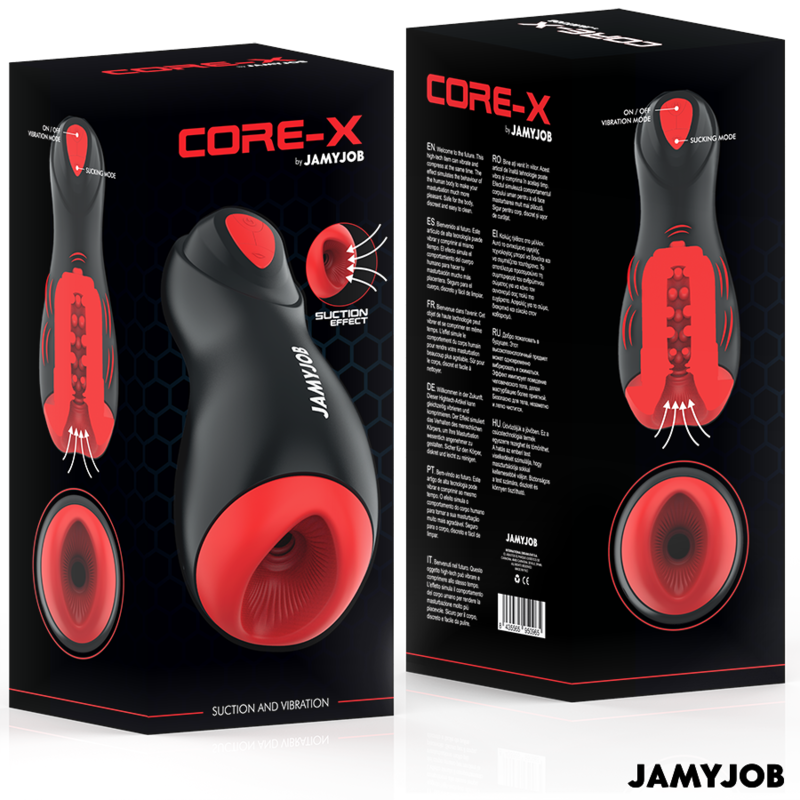 JAMYJOB - MASTURBATORE AUTOMATICO CORE-X 5 MODALITà€ ONDE E VIBRAZIONI STIMOLANTI - immagine 7