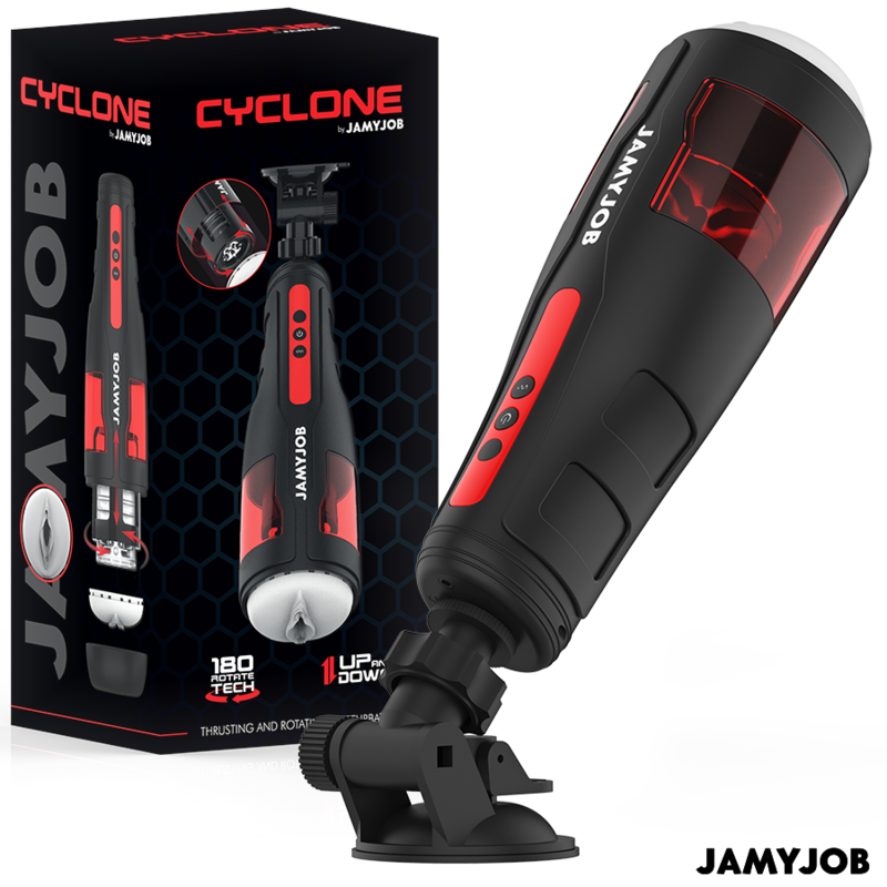 JAMYJOB - MASTURBATORE AUTOMATICO CYCLONE 10 MODI DI ROTAZIONE E SPINTA