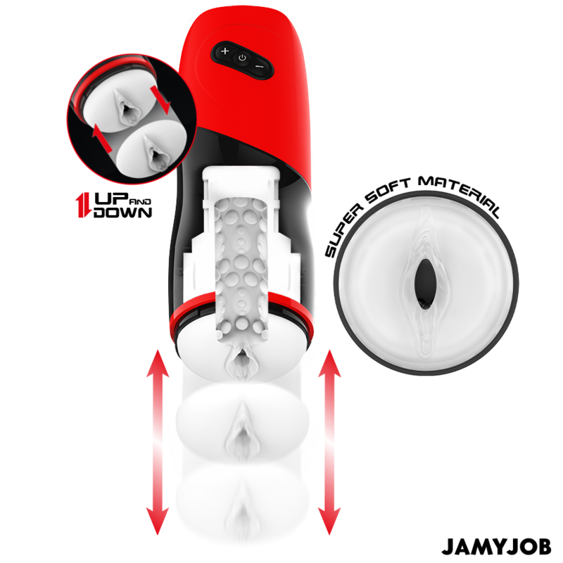 JAMYJOB - MASTURBATORE AUTOMATICO XPEED 5 MODI DI SPINTA ED EFFETTO SONORO - immagine 2
