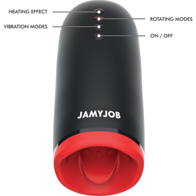 jamyjob masturbatore riscaldante e rotante spin x 4