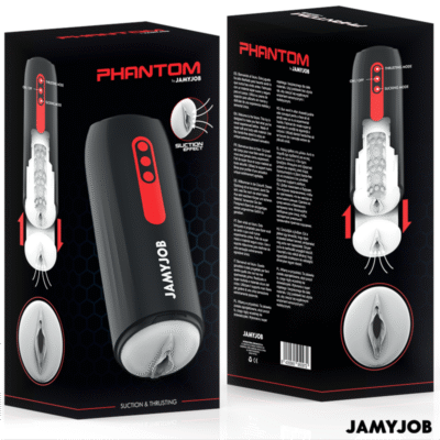 jamyjob masturbatore vagina automatico phantom 5 modi di onde e spinte stimolanti 2