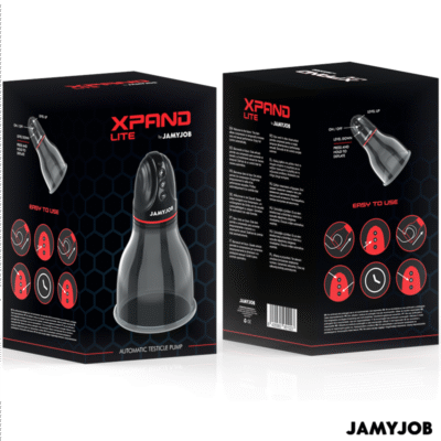 jamyjob pompa automatica per testicoli xpand lite 3 livelli di onde stimolanti grigio