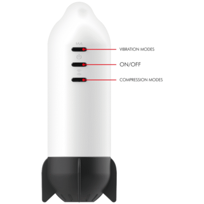 jamyjob rocket masturbatore tecnologia di compressione morbida e vibrazione 3