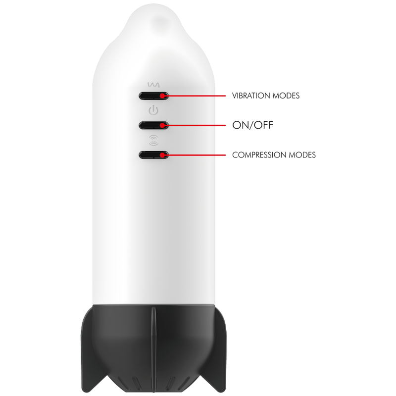 JAMYJOB - ROCKET MASTURBATORE TECNOLOGIA DI COMPRESSIONE MORBIDA E VIBRAZIONE - immagine 9