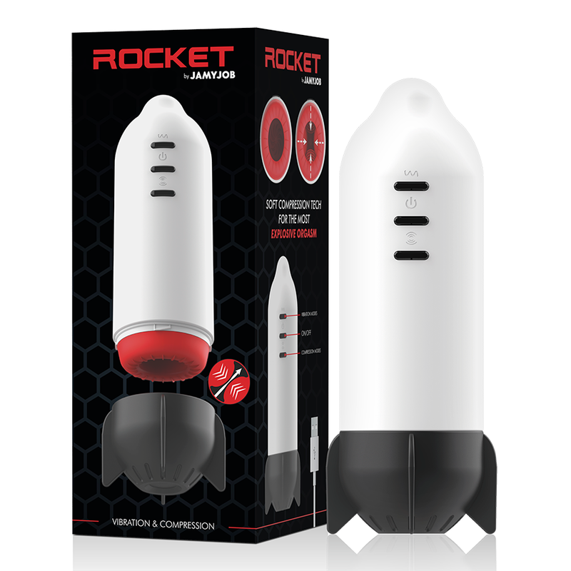 JAMYJOB - ROCKET MASTURBATORE TECNOLOGIA DI COMPRESSIONE MORBIDA E VIBRAZIONE