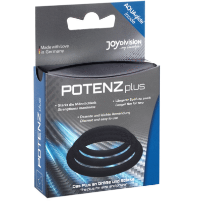 joydivision potenzduo plus set 3 anelli nero s m l