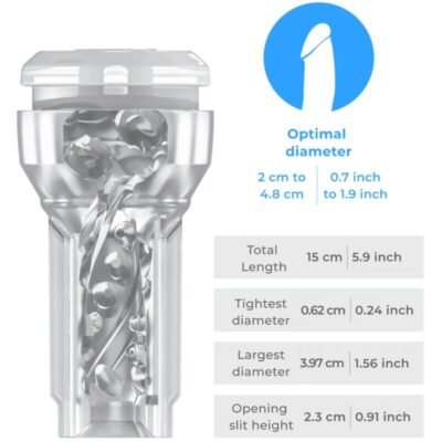 kiiroo feel pocket stroker crystal di kiiroo trasparente 6