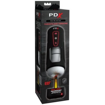 pdx elite masturbatore automatico milk me hotter con vibrazione a spinta e effetto calore 2