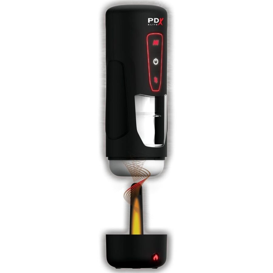 PDX ELITE - MASTURBATORE AUTOMATICO MILK ME HOTTER CON VIBRAZIONE A SPINTA E EFFETTO CALORE - immagine 2