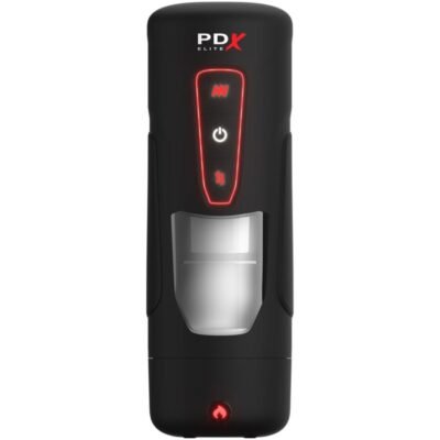 pdx elite masturbatore automatico milk me hotter con vibrazione a spinta e effetto calore 5