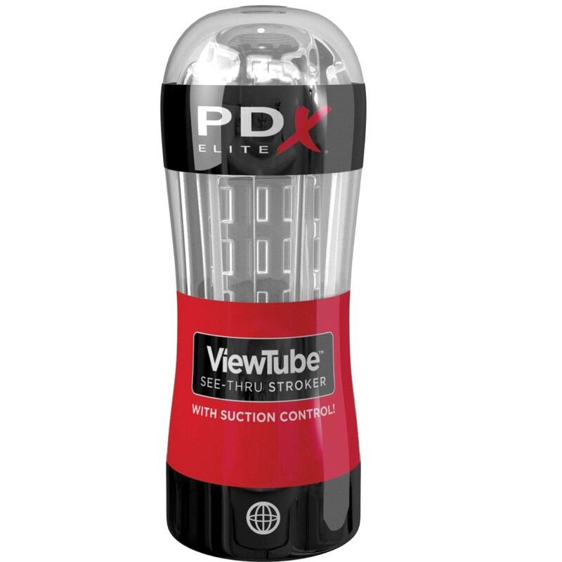 PDX ELITE - MASTURBATORE STROKER VIEWTUBE CONTROLLO ONDE STIMOLANTI TRASPARENTI