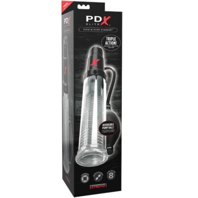 pdx elite suck n pump stroker masturbatore vibrante pompa ad onda stimolante 1