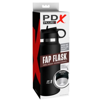 pdx plus fap flask bottle discret stroker modello trasparente 4