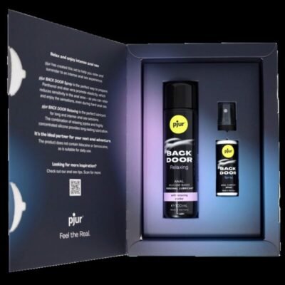 pjur back door set di lubrificante anale e spray