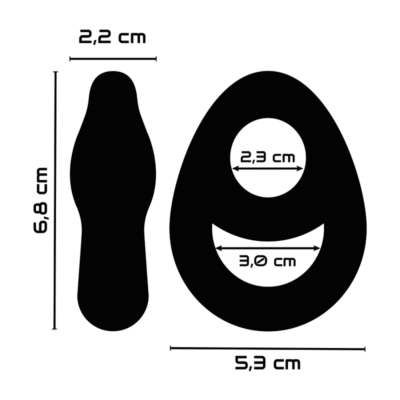 powering anello per pene e testicoli super flessibile e resistente pr14 nero 7