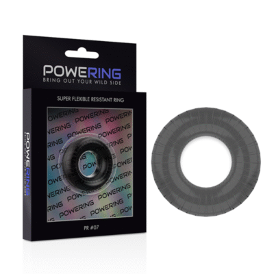 powering anello per pene super flessibile e resistente 45 cm pr07 nero 8