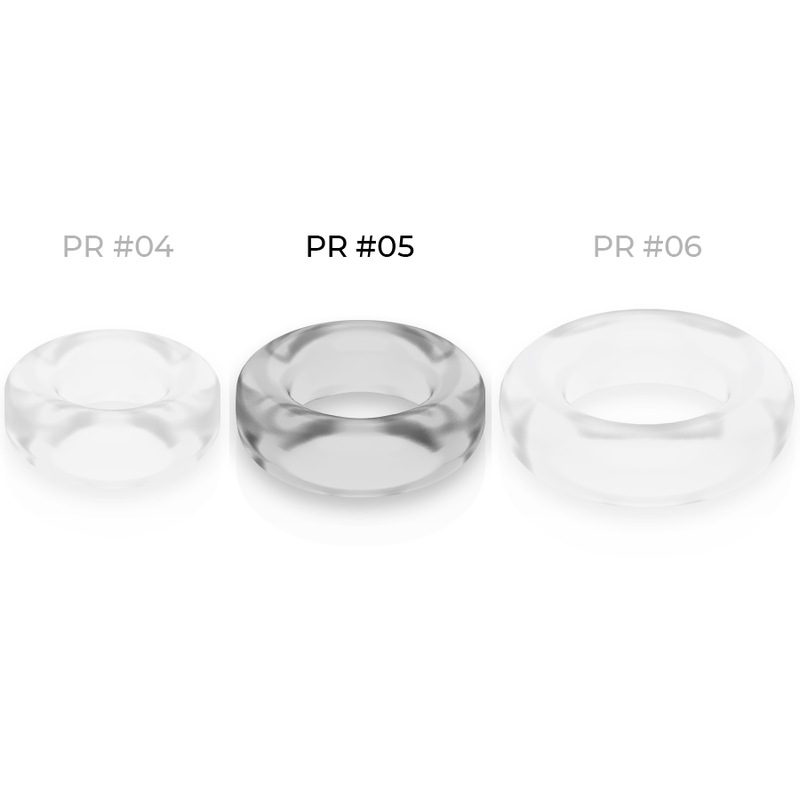 POWERING - ANELLO PER PENE SUPER FLESSIBILE E RESISTENTE 4,8 CM PR05 TRASPARENTE - immagine 4