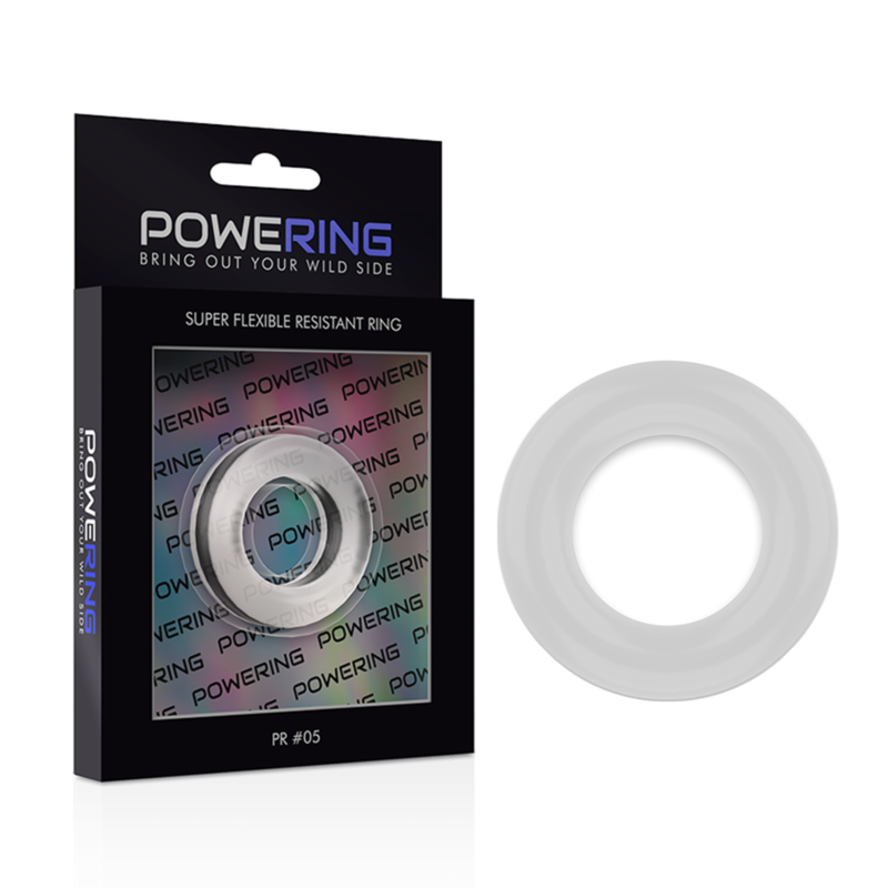 POWERING - ANELLO PER PENE SUPER FLESSIBILE E RESISTENTE 4,8 CM PR05 TRASPARENTE - immagine 7