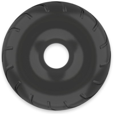 powering anello per pene super flessibile e resistente 5cm pr08 nero 8