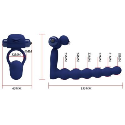 pretty love ajmal anello vibrante con spina blu 7