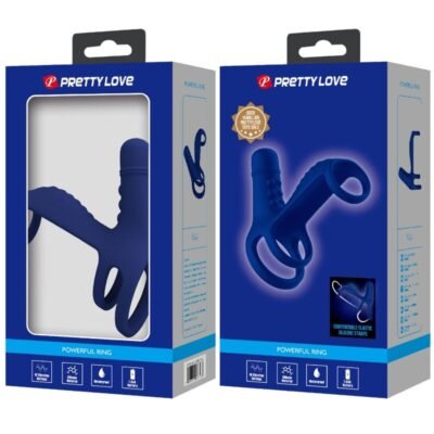 pretty love anello vibrante elish con estensione blu 1
