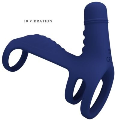 pretty love anello vibrante elish con estensione blu 2