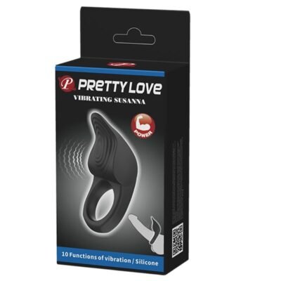 pretty love anello vibrante per pene susanna nero 1