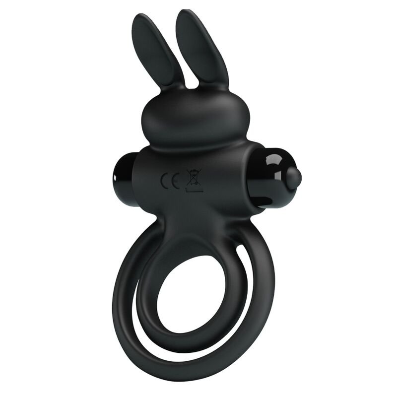 PRETTY LOVE - ANELLO VIBRATOR III RABBIT PER PENE NERO - immagine 2