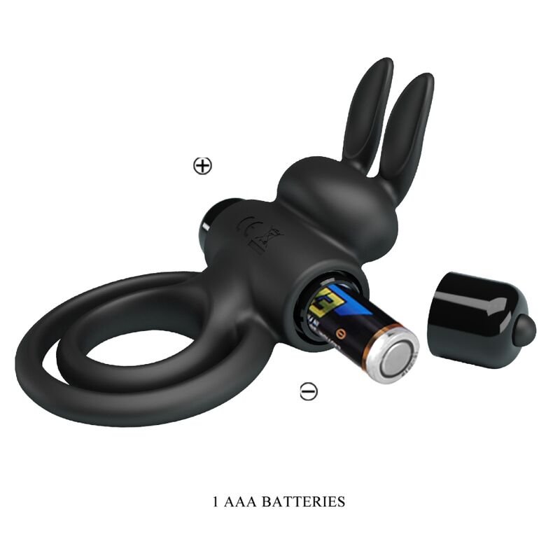 PRETTY LOVE - ANELLO VIBRATOR III RABBIT PER PENE NERO - immagine 8