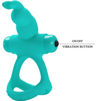 pretty love anello vibratore coniglio verde figgy 2