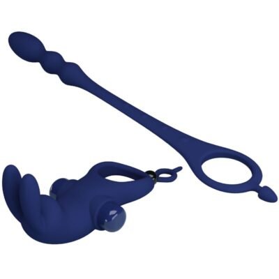 pretty love ayad anello vibratore rabbit con spina blu 3