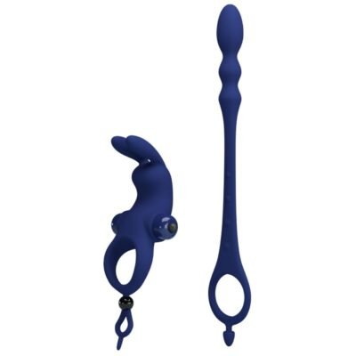 pretty love ayad anello vibratore rabbit con spina blu 9