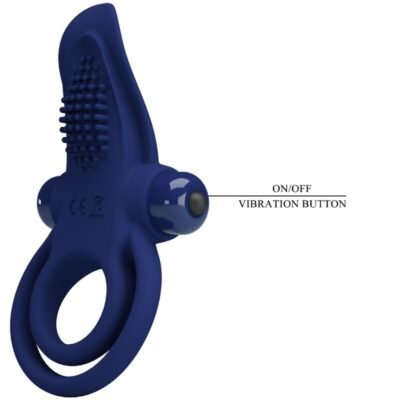 pretty love bronson anello doppio con vibrazione blu 1