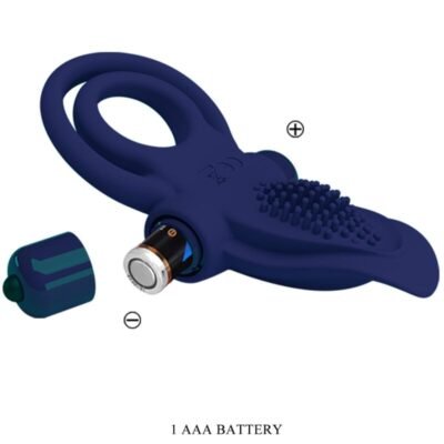 pretty love bronson anello doppio con vibrazione blu 2