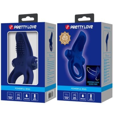 pretty love bronson anello doppio con vibrazione blu 4