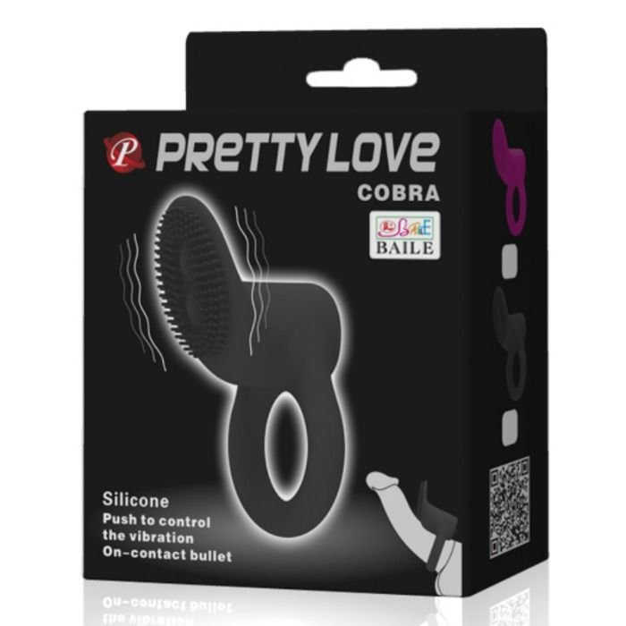 PRETTY LOVE - COBRA ANELLO VIBRATORE NERO - immagine 7