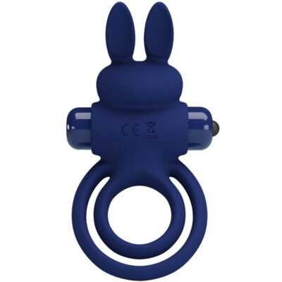 pretty love darey doppio anello vibrante coniglio blu 3