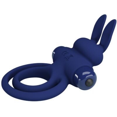 pretty love darey doppio anello vibrante coniglio blu 4