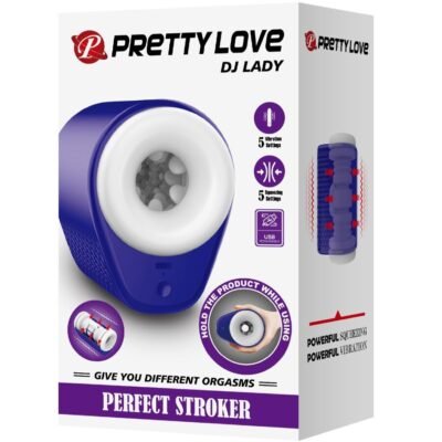pretty love dj lady masturbatore maschile con vibrazione 5 impostazioni viola